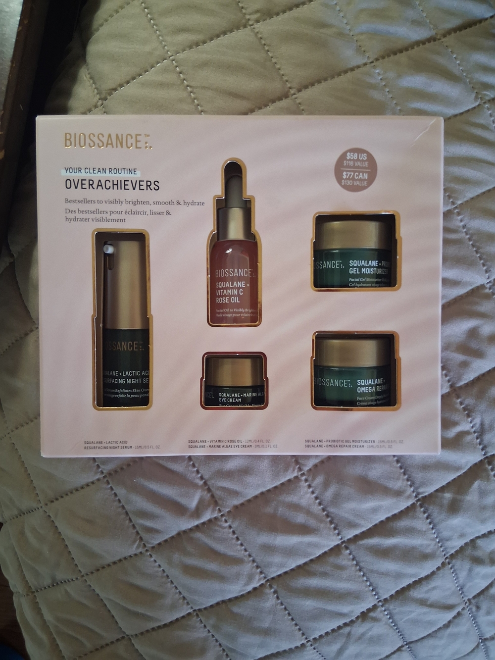 Biossance Overachievers Skincare Set Bestsellers